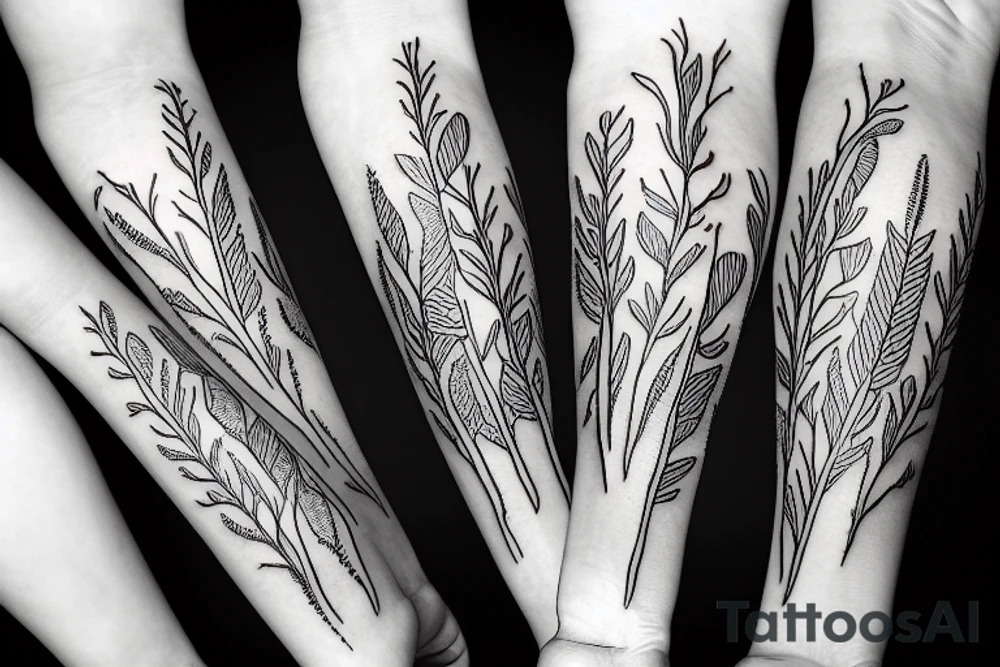 Carrots growing living soil tattoo idea