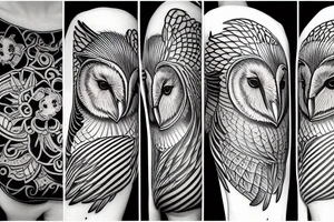 Barn owl tattoo idea