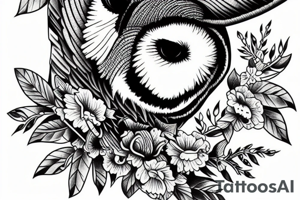 Barn owl tattoo idea