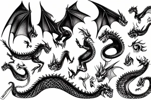kayne west riding a dragon tattoo idea
