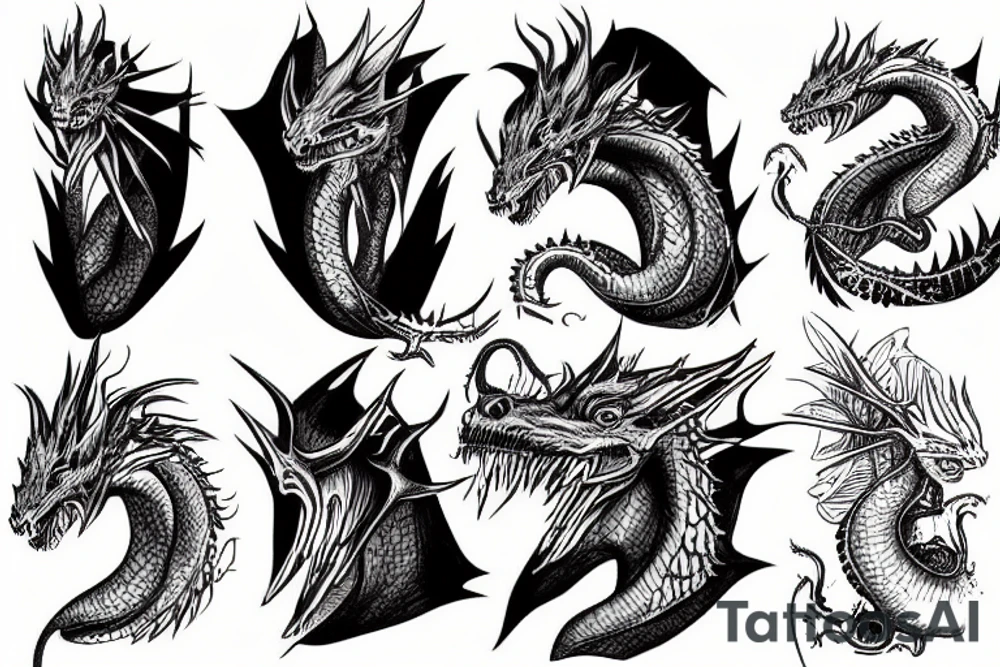 kayne west riding a dragon tattoo idea
