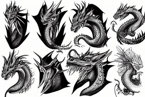 kayne west riding a dragon tattoo idea