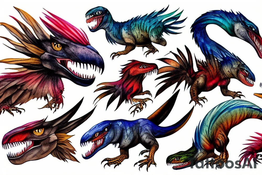 utahraptor tattoo idea