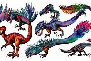 utahraptor tattoo idea