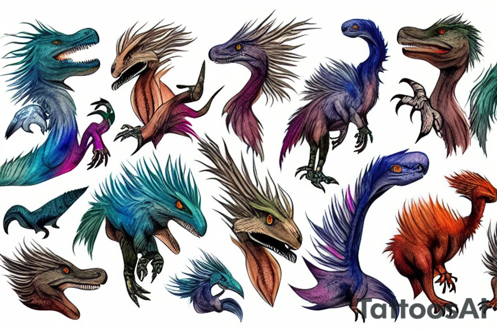 utahraptor tattoo idea