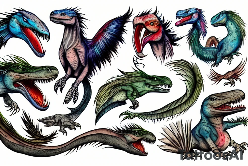 utahraptor tattoo idea