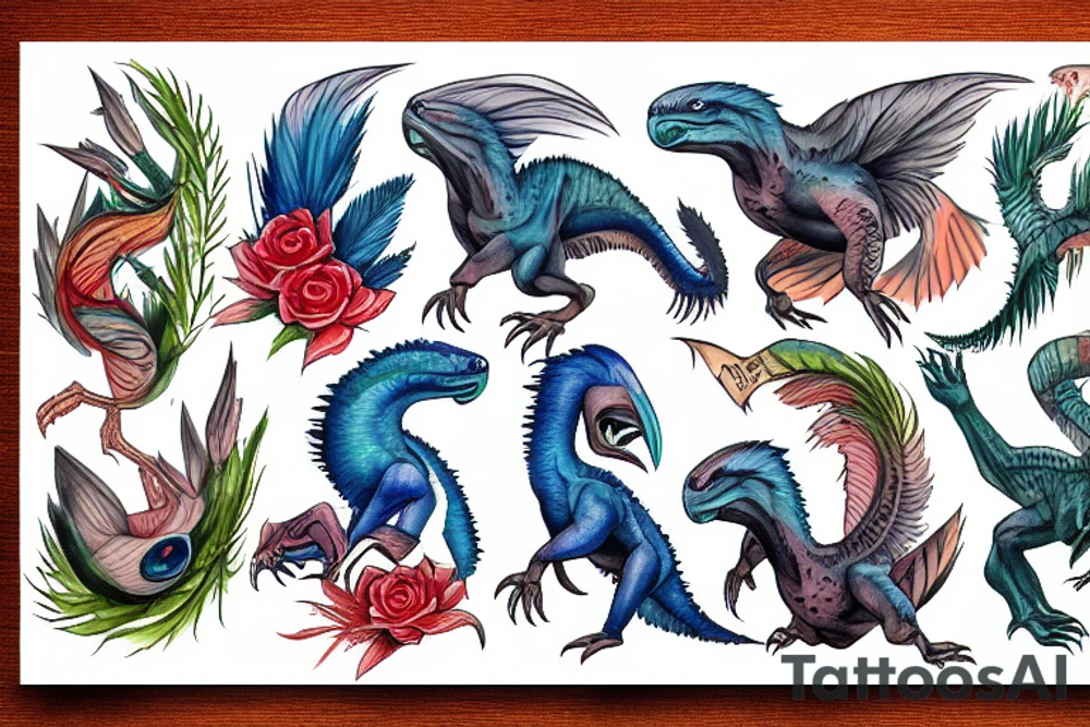 utahraptor tattoo idea