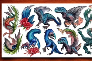 utahraptor tattoo idea