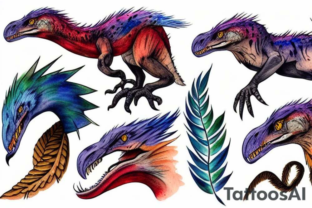 utahraptor tattoo idea