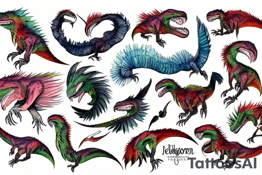 utahraptor tattoo idea