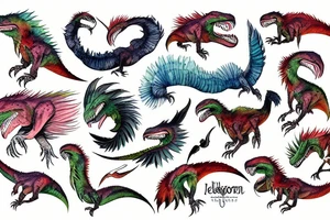 utahraptor tattoo idea