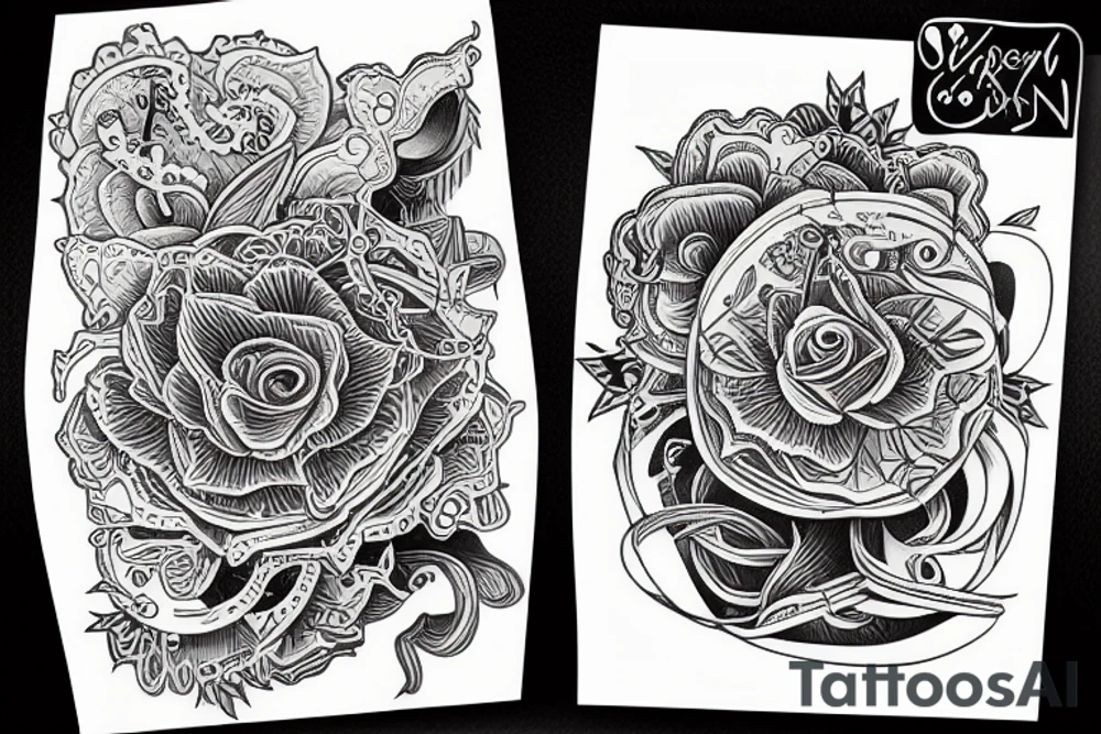 an open book tattoo idea