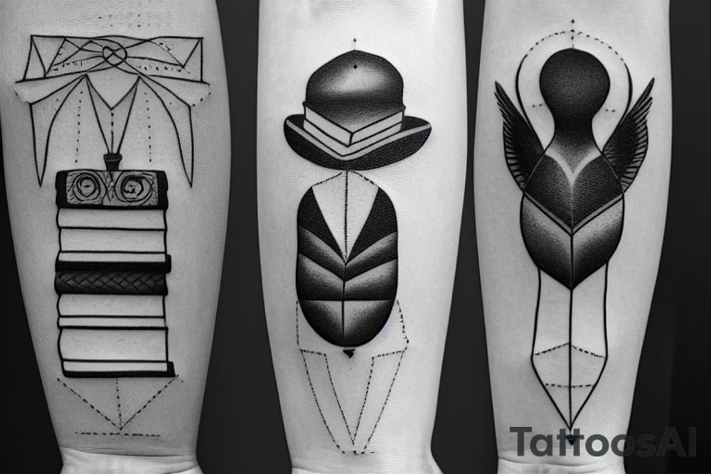 an open book tattoo idea