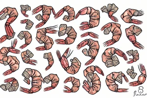 shrimp tattoo idea