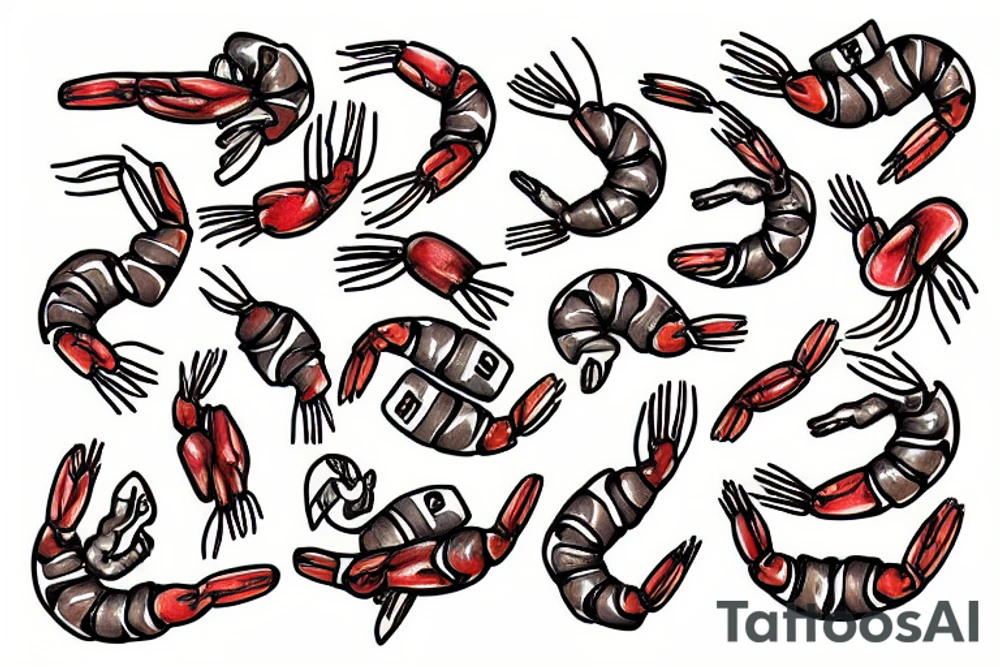 shrimp tattoo idea
