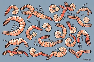 shrimp tattoo idea