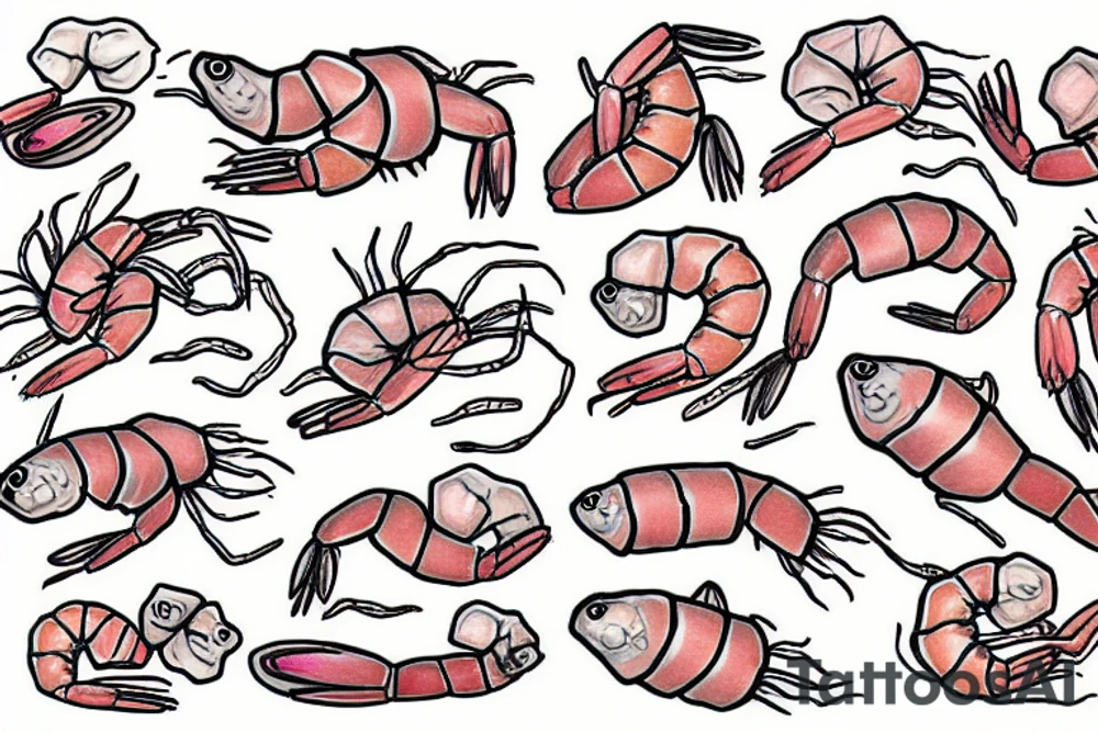 shrimp tattoo idea
