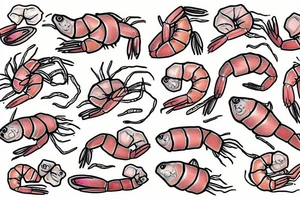 shrimp tattoo idea