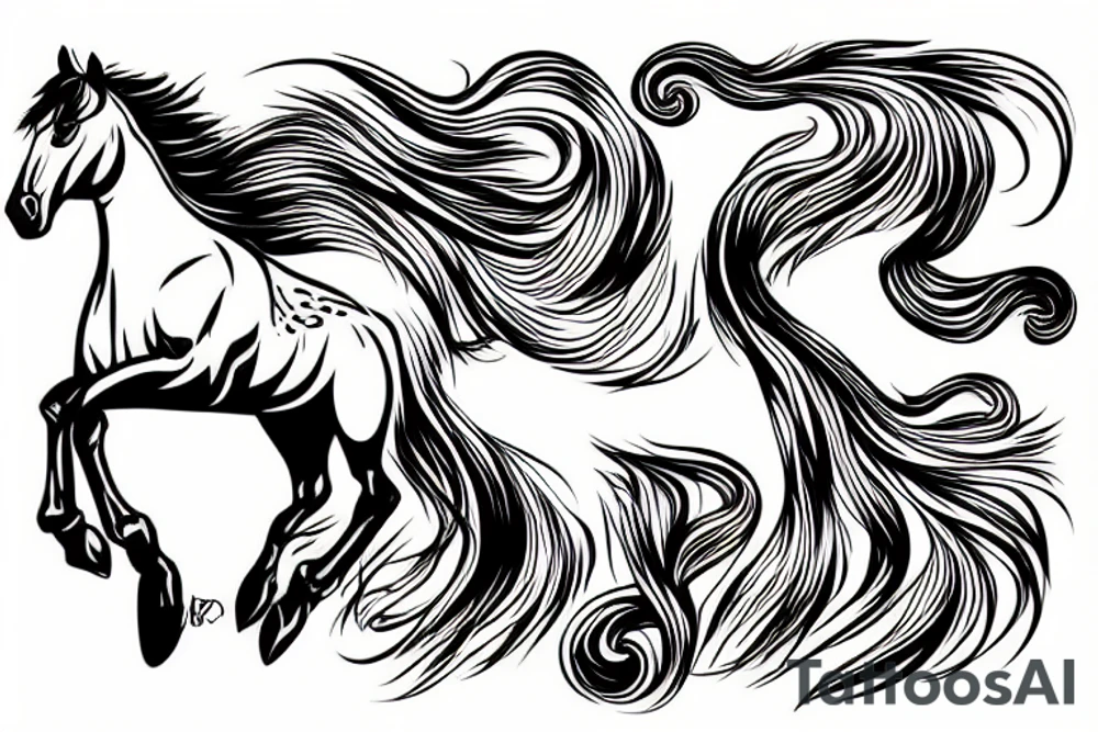 horse tattoo idea