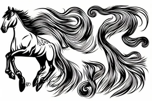horse tattoo idea