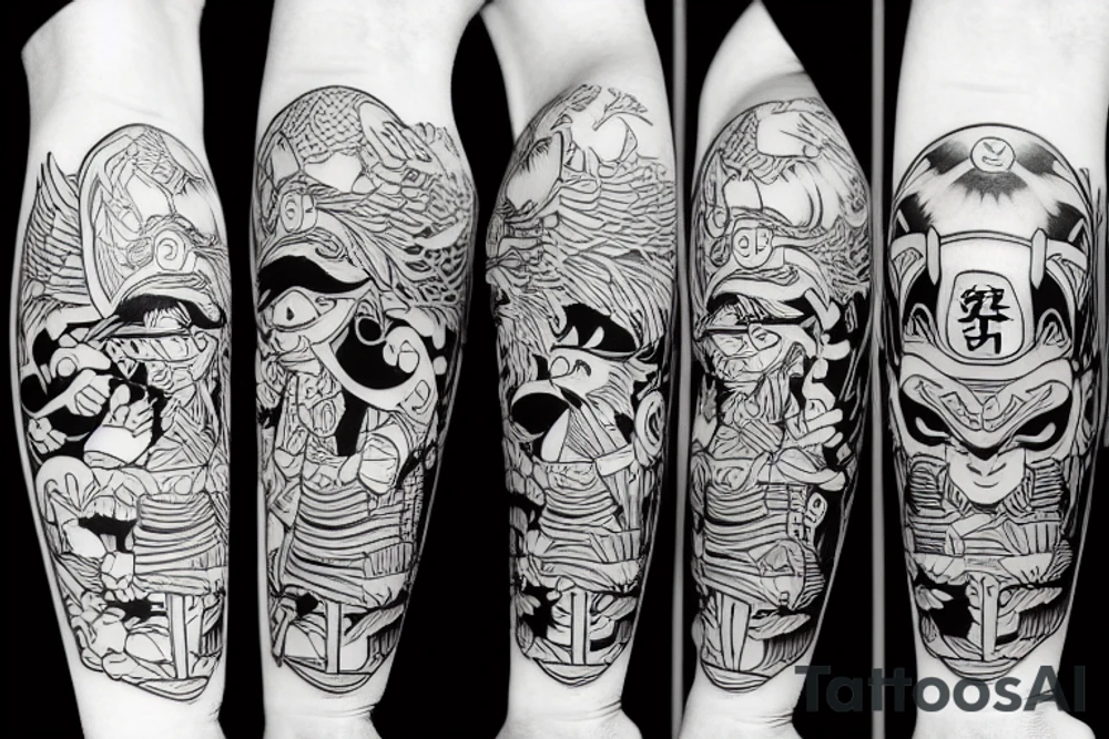 tengu mask tattoo idea