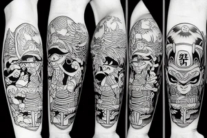 tengu mask tattoo idea