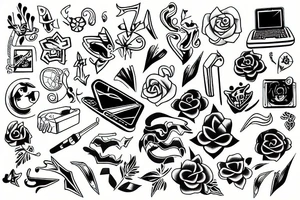Chromebook simple tattoo idea