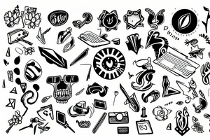 Chromebook simple tattoo idea