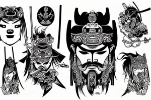 Samurai tattoo idea