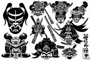 Samurai tattoo idea
