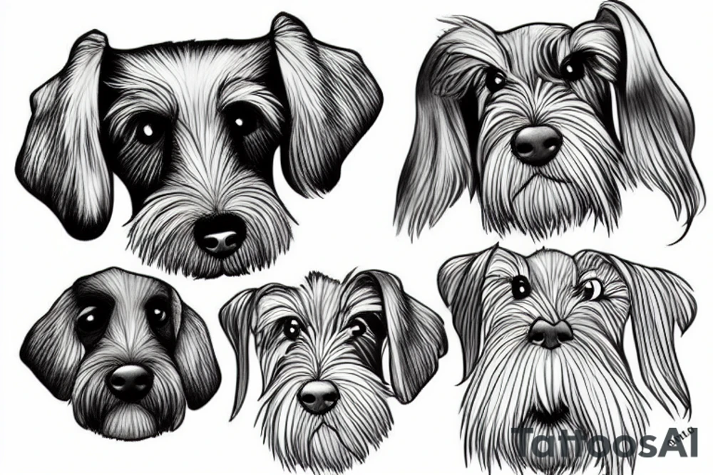 schnauzer tattoo idea