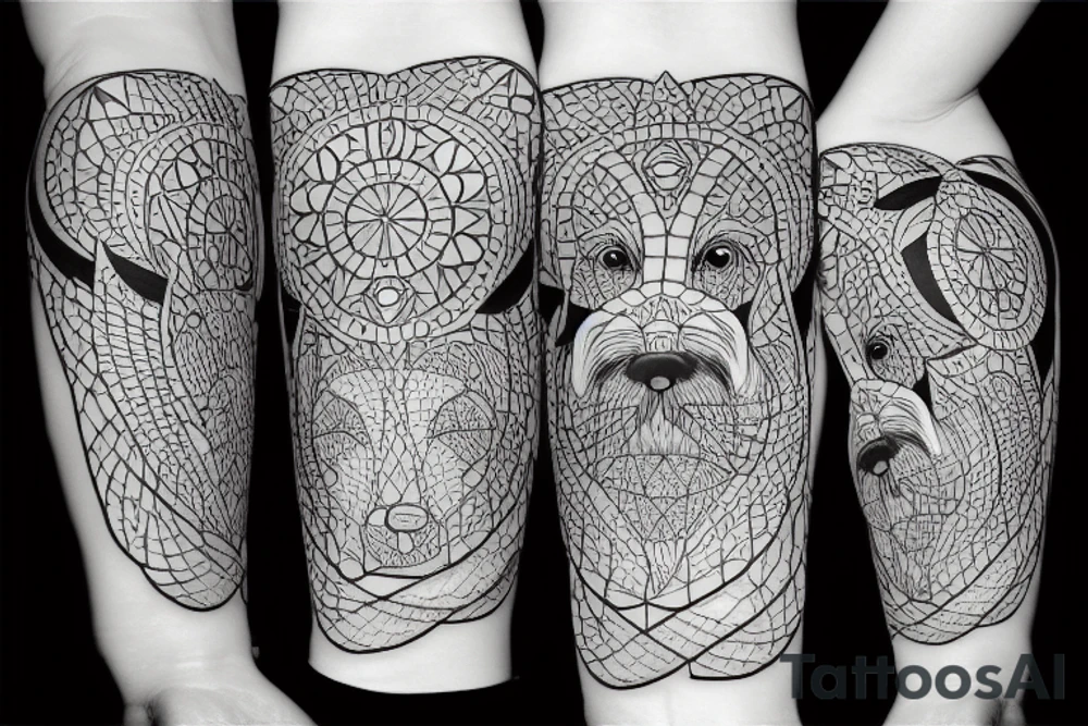 schnauzer tattoo idea