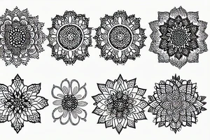 Mandala floral tattoo idea