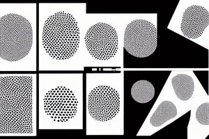 Simple lines dots geometric tattoo idea