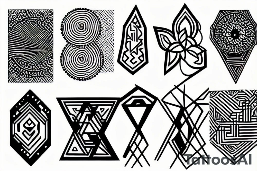Simple geometric tattoo idea