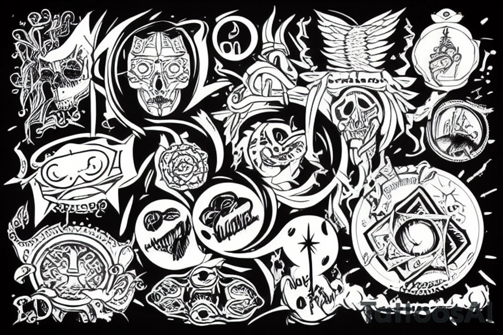 table of powers of two from 0 to 10 tattoo idea