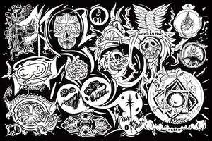 table of powers of two from 0 to 10 tattoo idea
