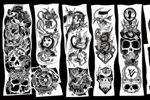 table of powers of two from 0 to 10 tattoo idea