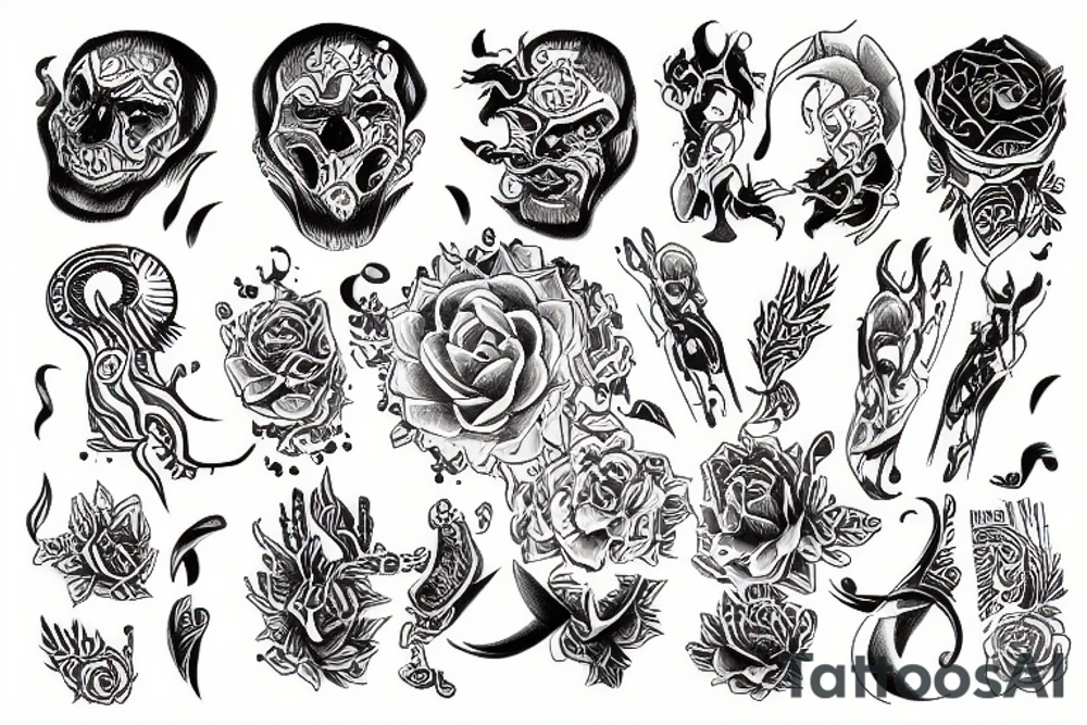 image of two in power of ten tattoo idea
