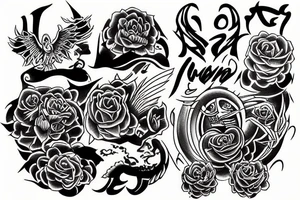 image of two in power of ten tattoo idea
