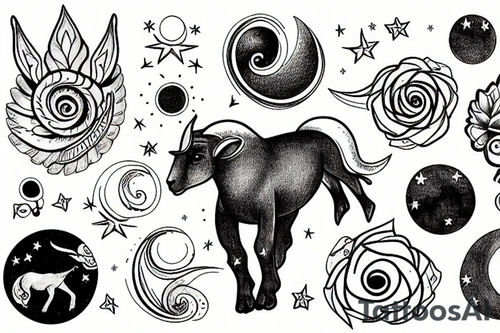 the aries constellation tattoo idea