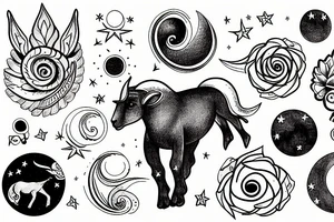 the aries constellation tattoo idea