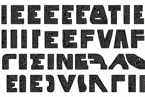the letter E tattoo idea