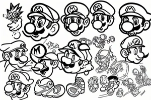 supermario tattoo idea