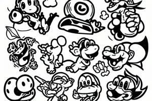 yoshi nintendo tattoo idea