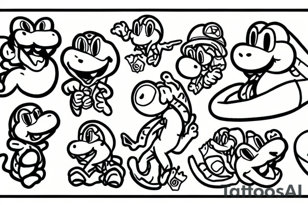 yoshi nintendo tattoo idea