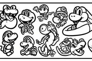 yoshi nintendo tattoo idea