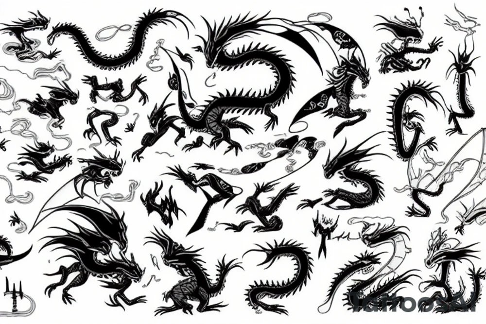 dragon tattoo idea
