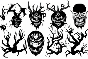 scary creature tattoo idea