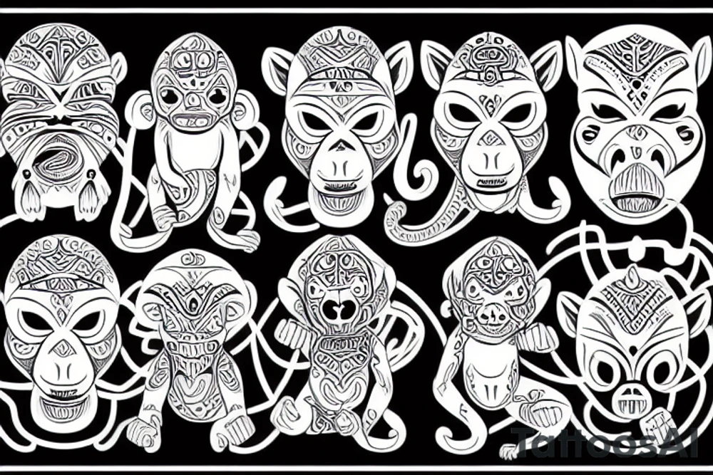 Monkey tattoo idea